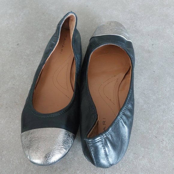 PRICE DROP - TAHARI "Carly" Women's Black ballet flats - Picture 12 of 13